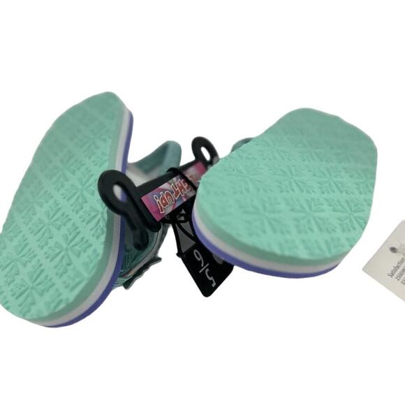 Disney Frozen Light Up Flip Flops Sandals Toddler Size 5/6 NWT - Picture 2 of 2